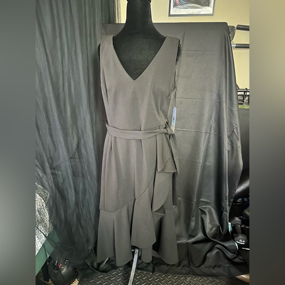 Calvin Klein Black Midi Dress